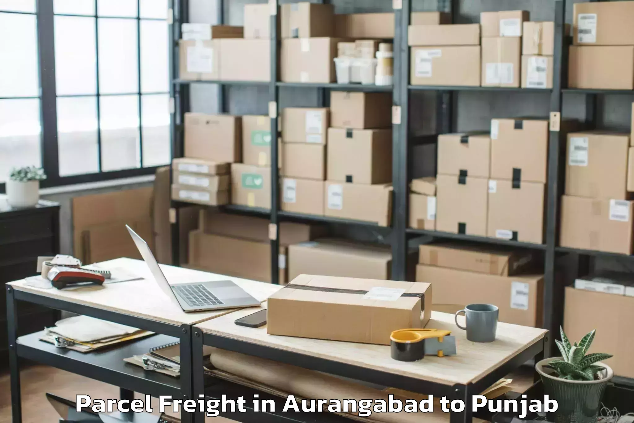 Quality Aurangabad to Rampura Phul Parcel Freight